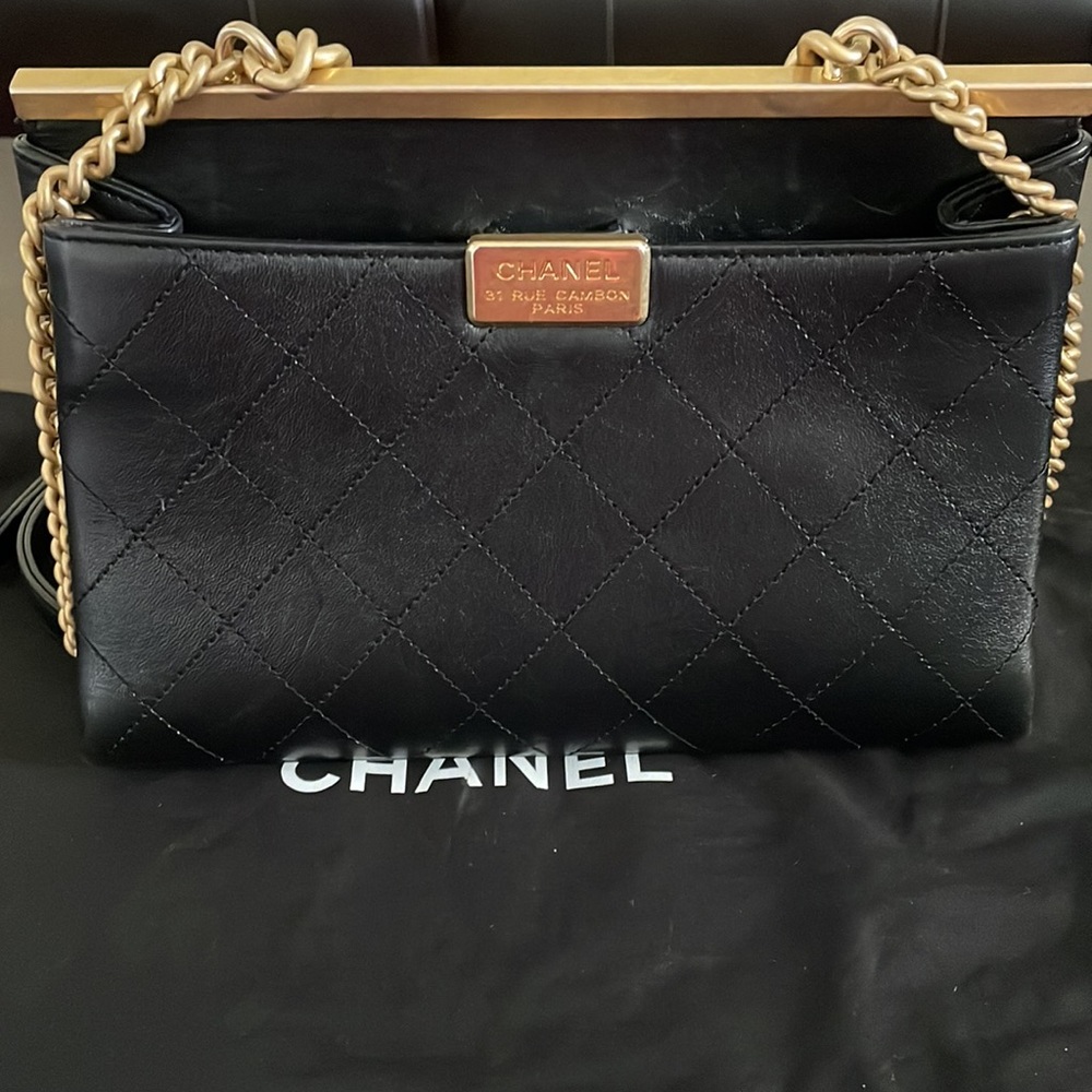 Chanel small coco luxe flap bag black - Picture 2 of 16